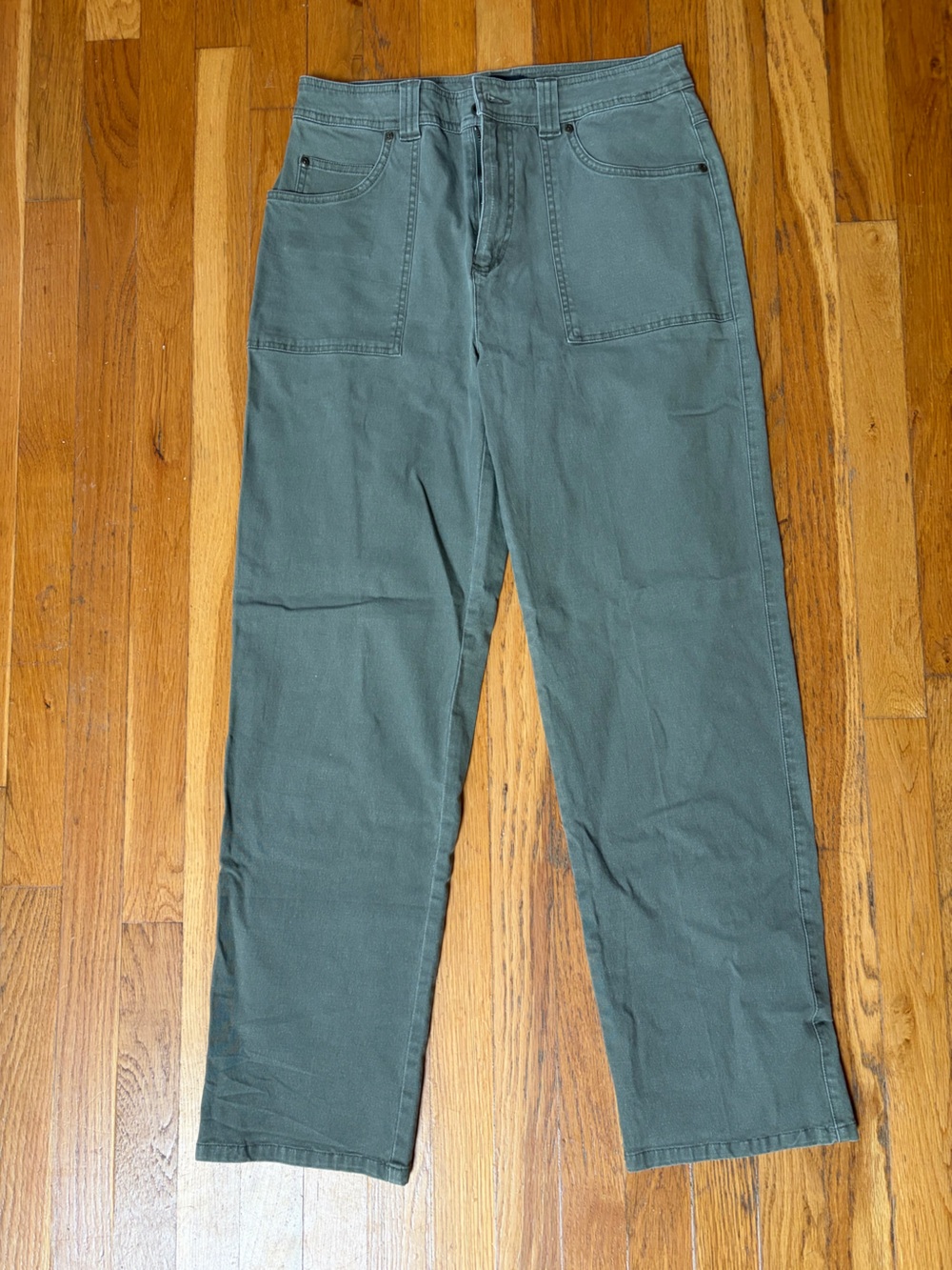 Relativity Olive Green Slim Straight Jeans size 10